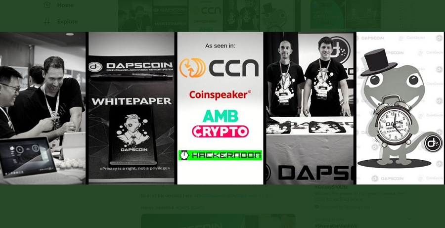 DAPS platform, new privacy platform, to compete with Monero and Zcash