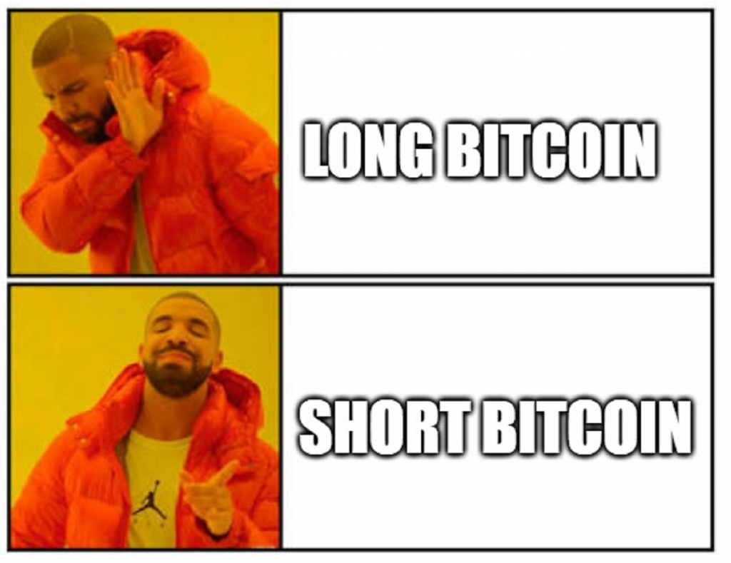 Why would you long Bitcoin here? Shorting is the safest bet