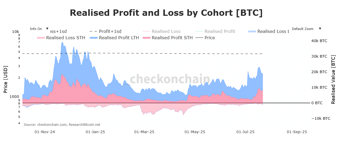 Bitcoin realized profit